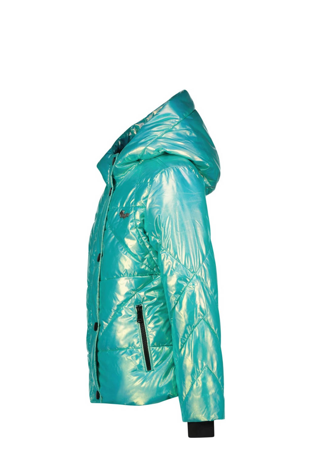 Vingino gewatteerde winterjas Teila turquoise metallic