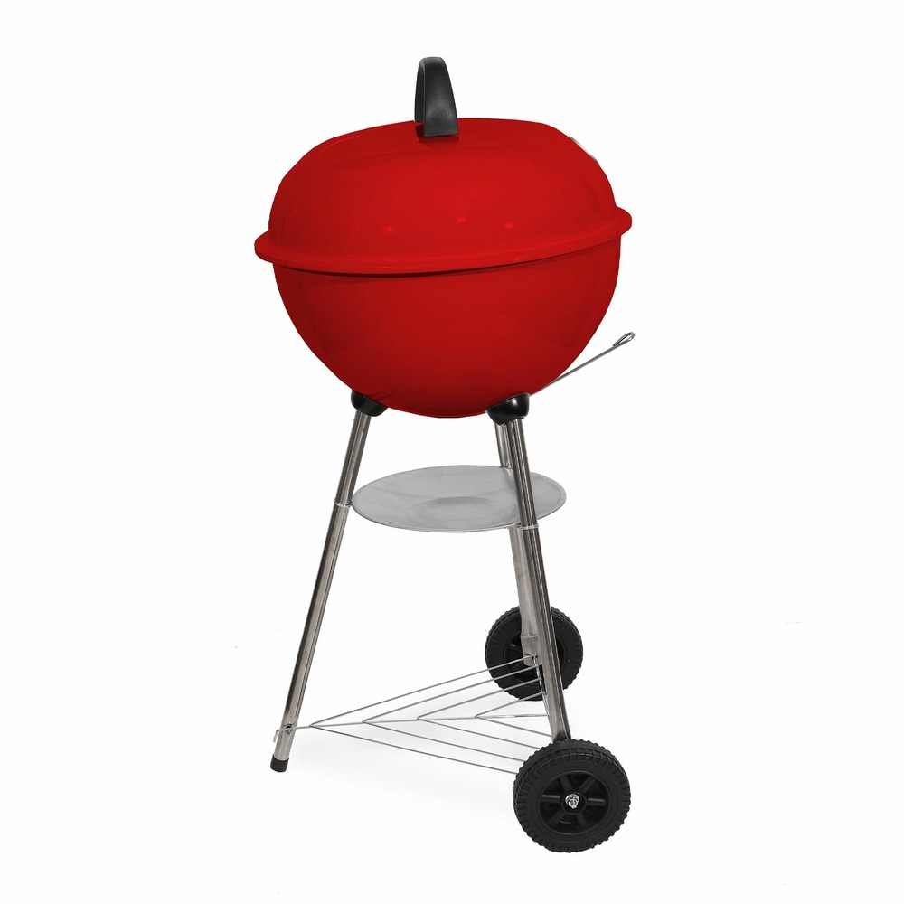 Barbecue au carbone, koopman international. Couleur rouge
