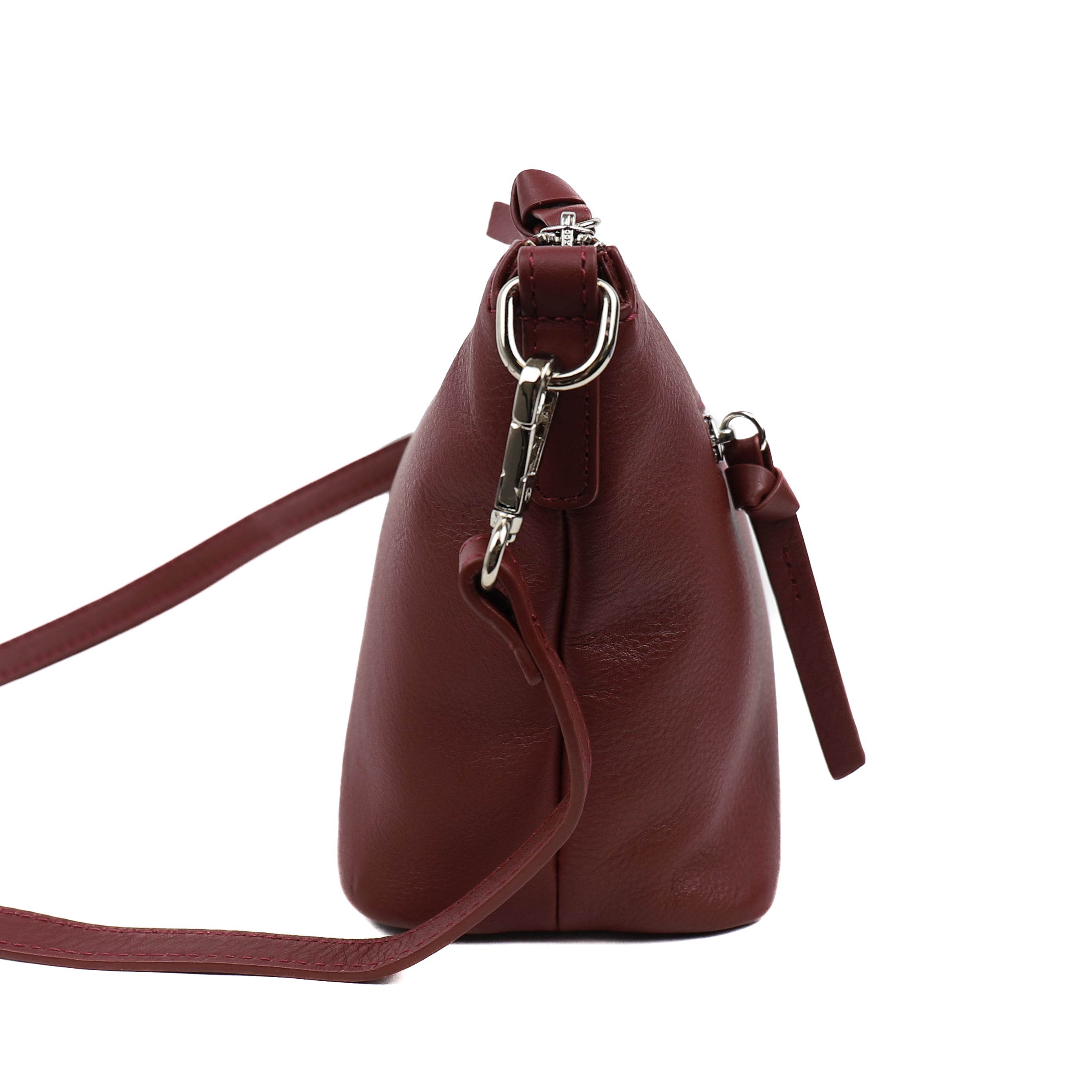 Schoudertasje 'Lucy' Bordeaux Bordeaux