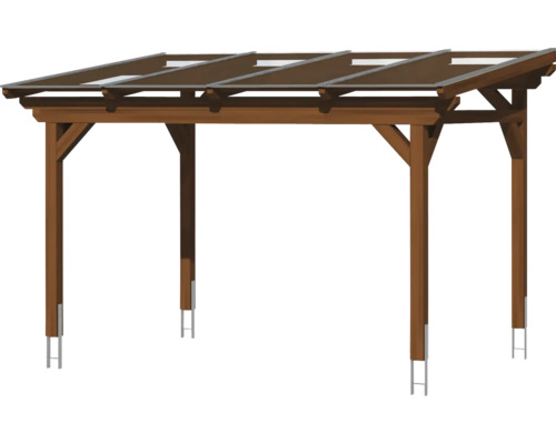 SKAN HOLZ Sanremo terrasoverkapping 434x250 cm notenhout
