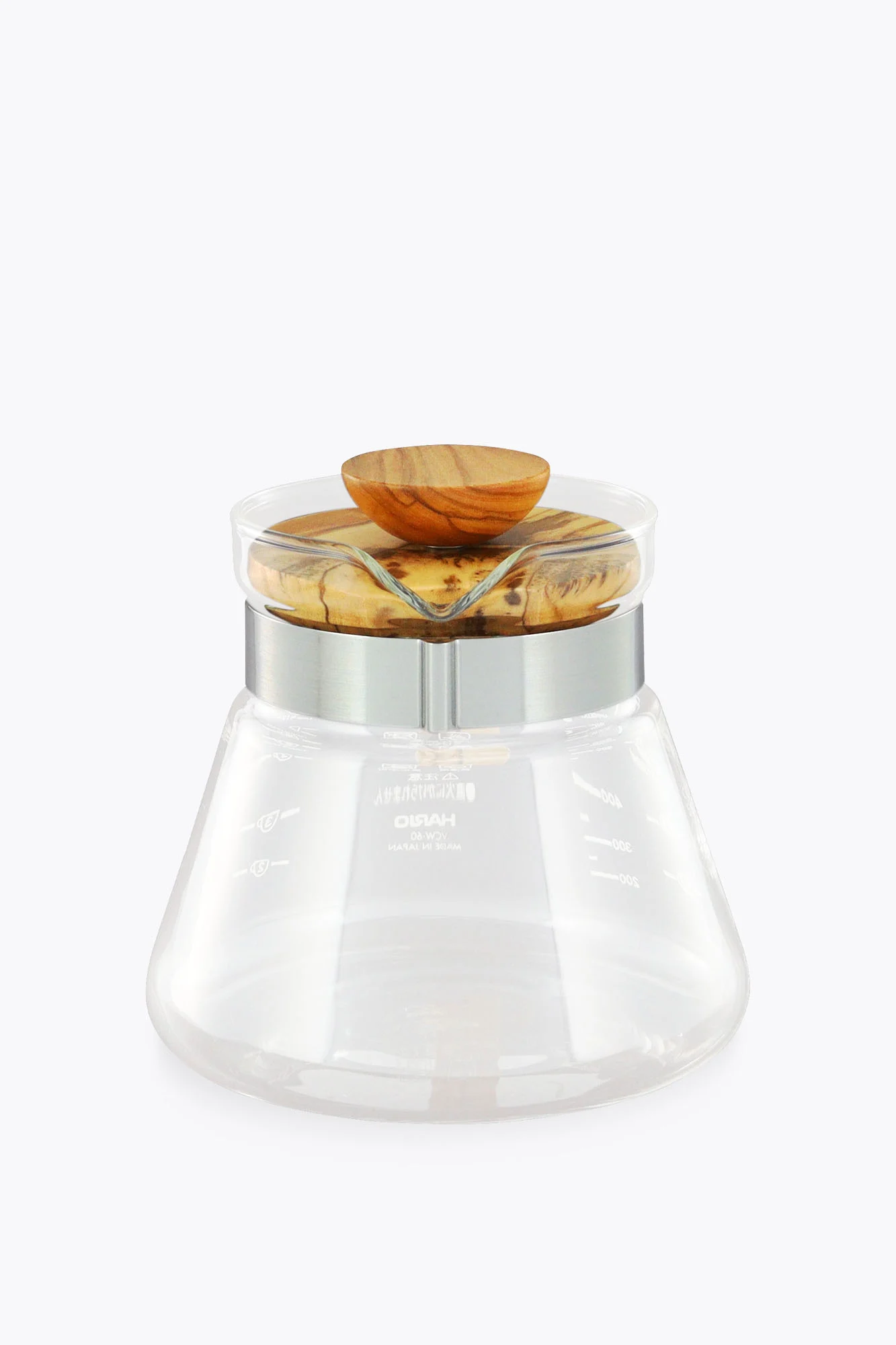 Hario Coffee Server 600ml Olive Wood Glaskanne