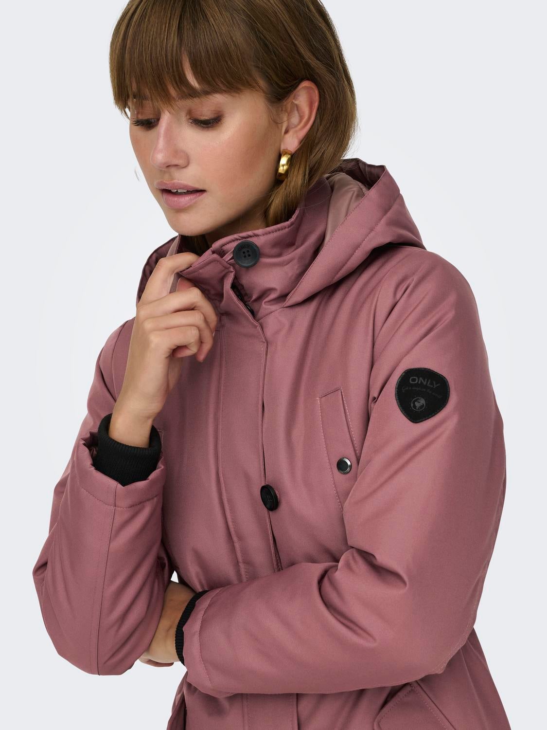 ONLMIE Langer Parka Rose Brown