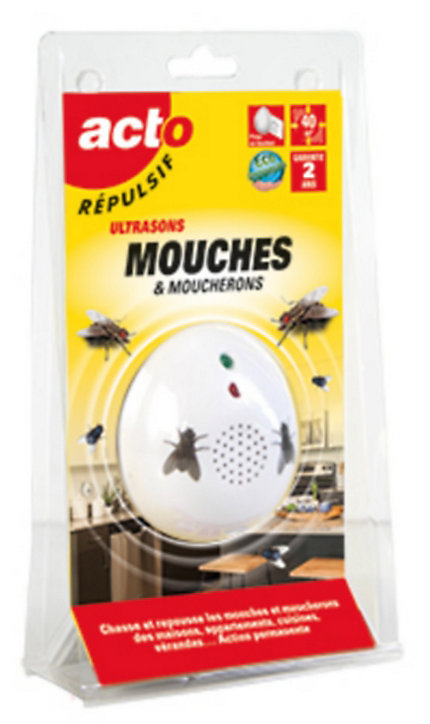 Répulsif à ultrasons mouches et moucherons Rétro