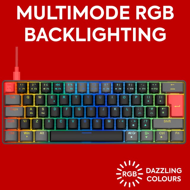 NOS C-450 Mini PRO RGB gaming-tastatur (Late Night)
