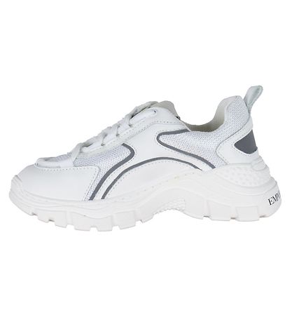 Emporio Armani Sko - Bianco/Sølver
