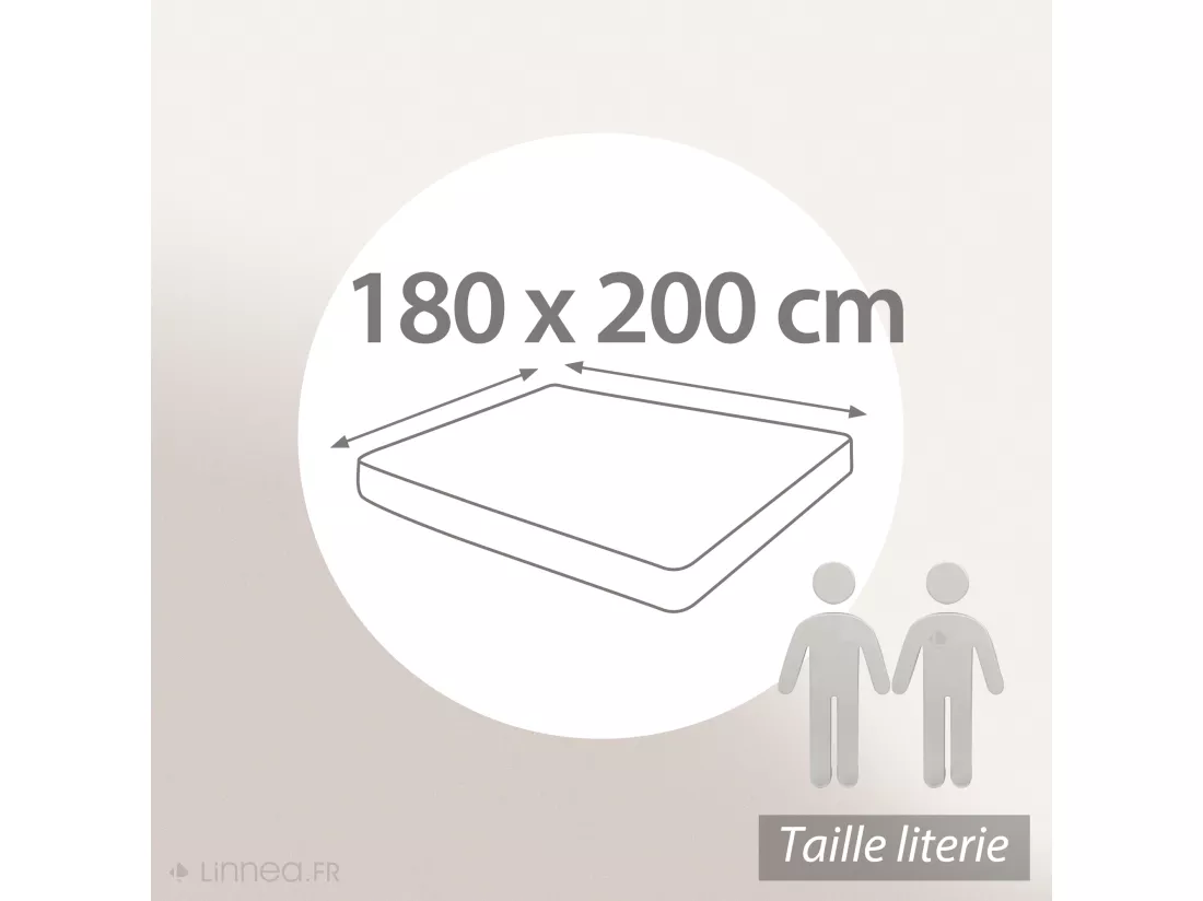 Protège matelas absorbant Antonin blanc 180x200