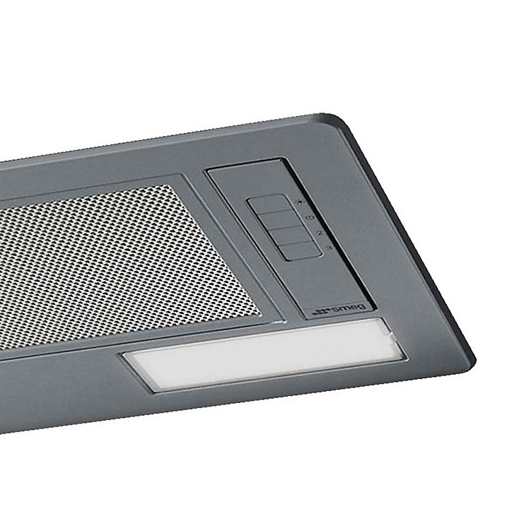 Hotte encastrable Universel l. 54 cm KSG52HE Smeg gris métal