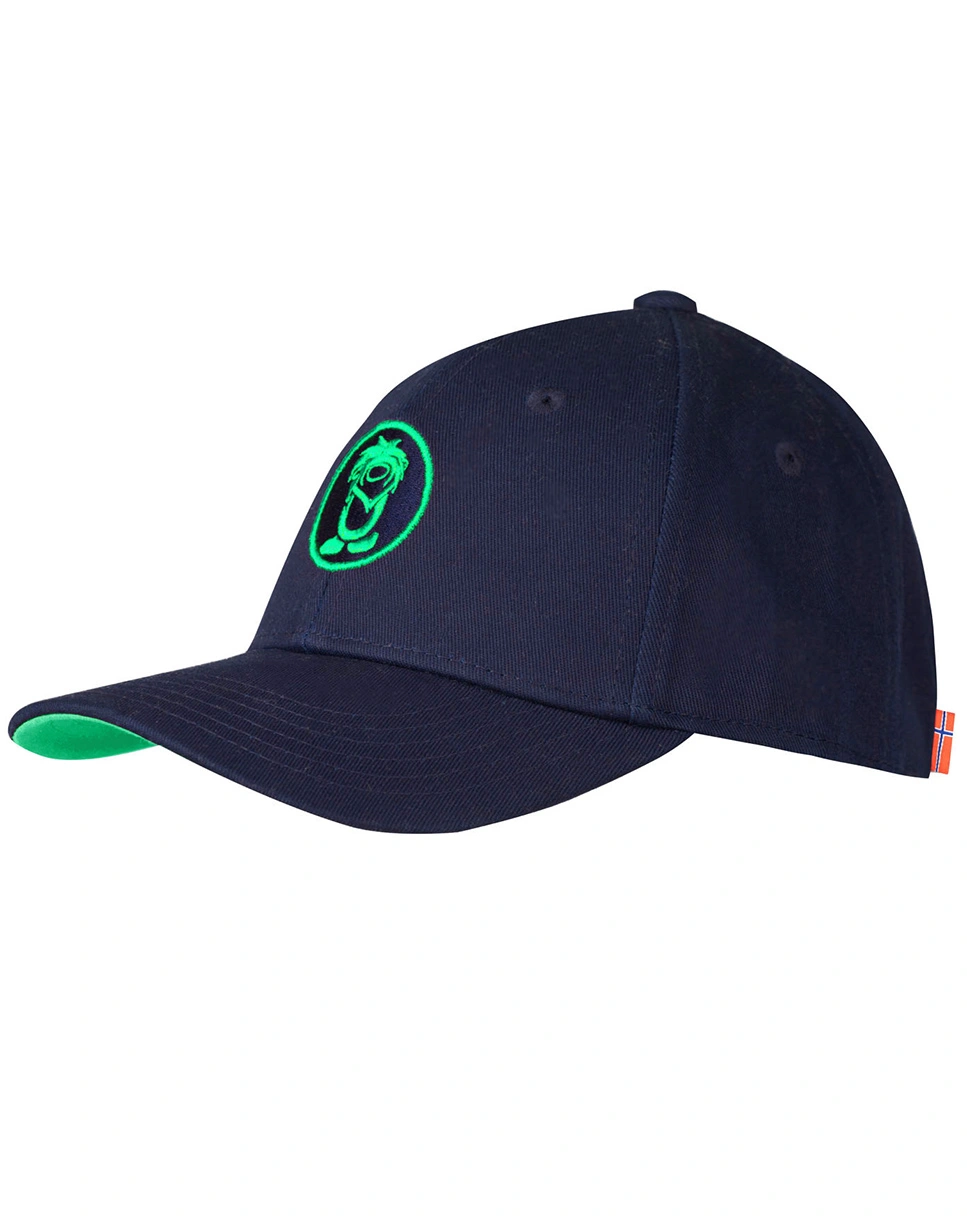 Basecap KROKSAND in navy/pepper green