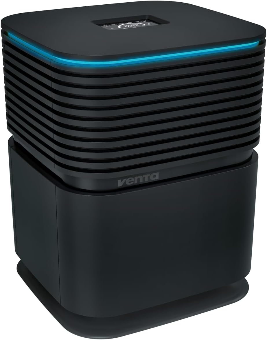 Venta 2-in-1 Luftreiniger & Luftbefeuchter AW735 Hybrid, 6 L, 350 ml/h, 23 dB, 5 W, CADR 250m³/h, 3-fach Reinigung, H13: 99,97% Feinstaub, Viren, Aktivkohle: Gase, 50 m²/125 m³, App- & Sprachsteuerung