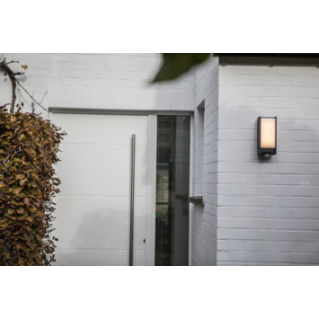 Lutec buitenwandlamp LED Qubo met sensor donkergrijs