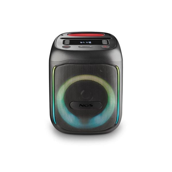 NGS Wild Swag Go Coluna Portátil 80W TWS Bluetooth 5.0 Iluminação LED Preta