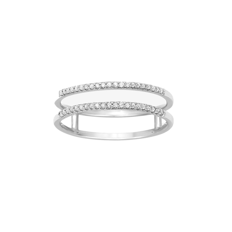 Bague Femme - Or 18 Carats - Diamant 0,13 Carats