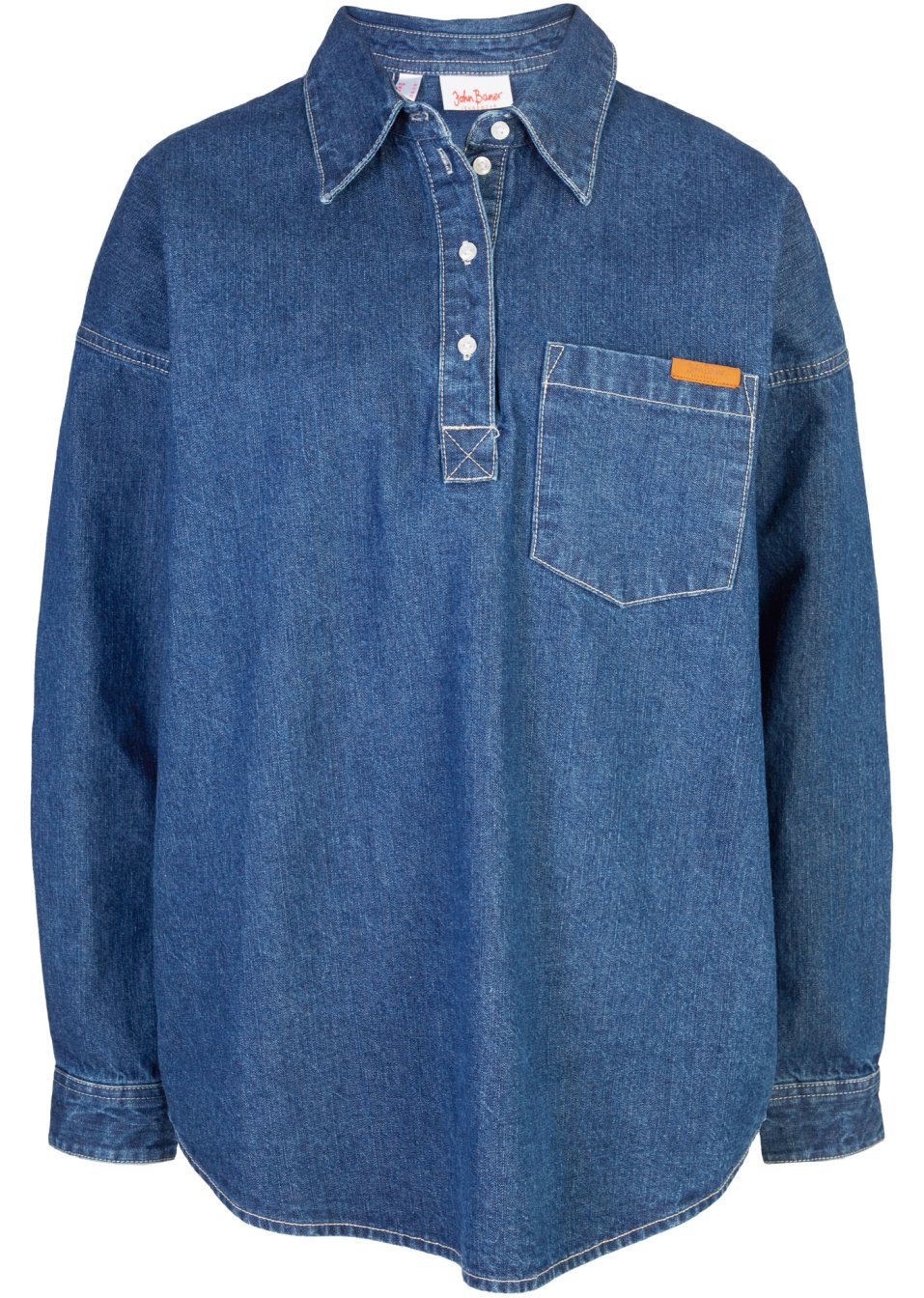 Chemisier en jean oversized