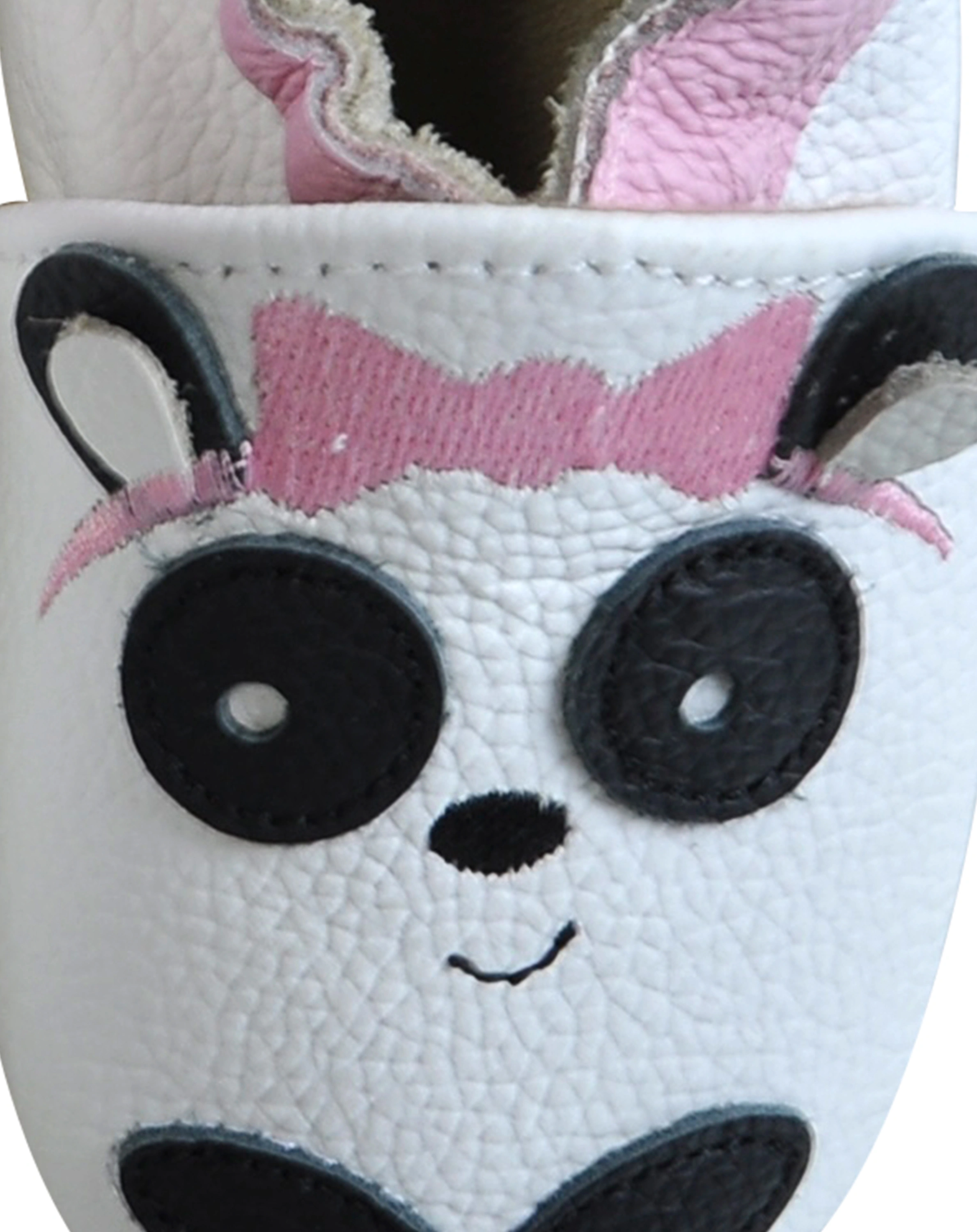 Krabbelschuhe PANDA in weiß