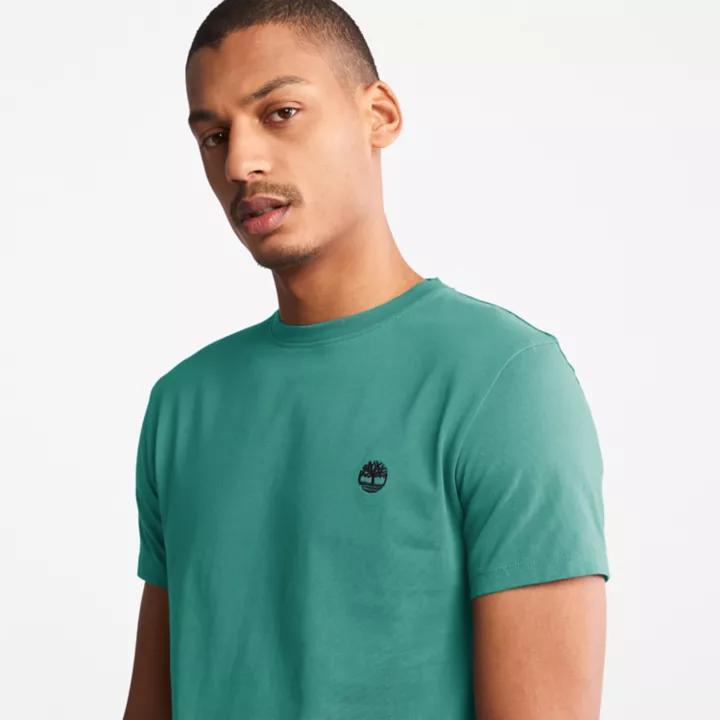 T-shirt Dunstan River pour homme en bleu sarcelle
