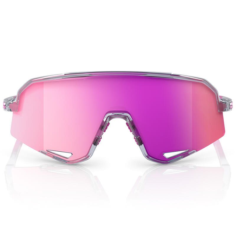100% - Lunettes de sport Slendale Argent / Rose