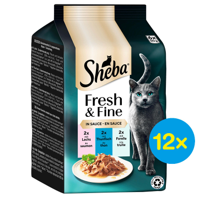 Sheba Fresh&Fine Lachs Thun &Forelle 12x6x50g