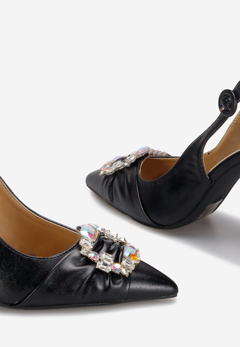Chaussures avec strass noirs Zorita