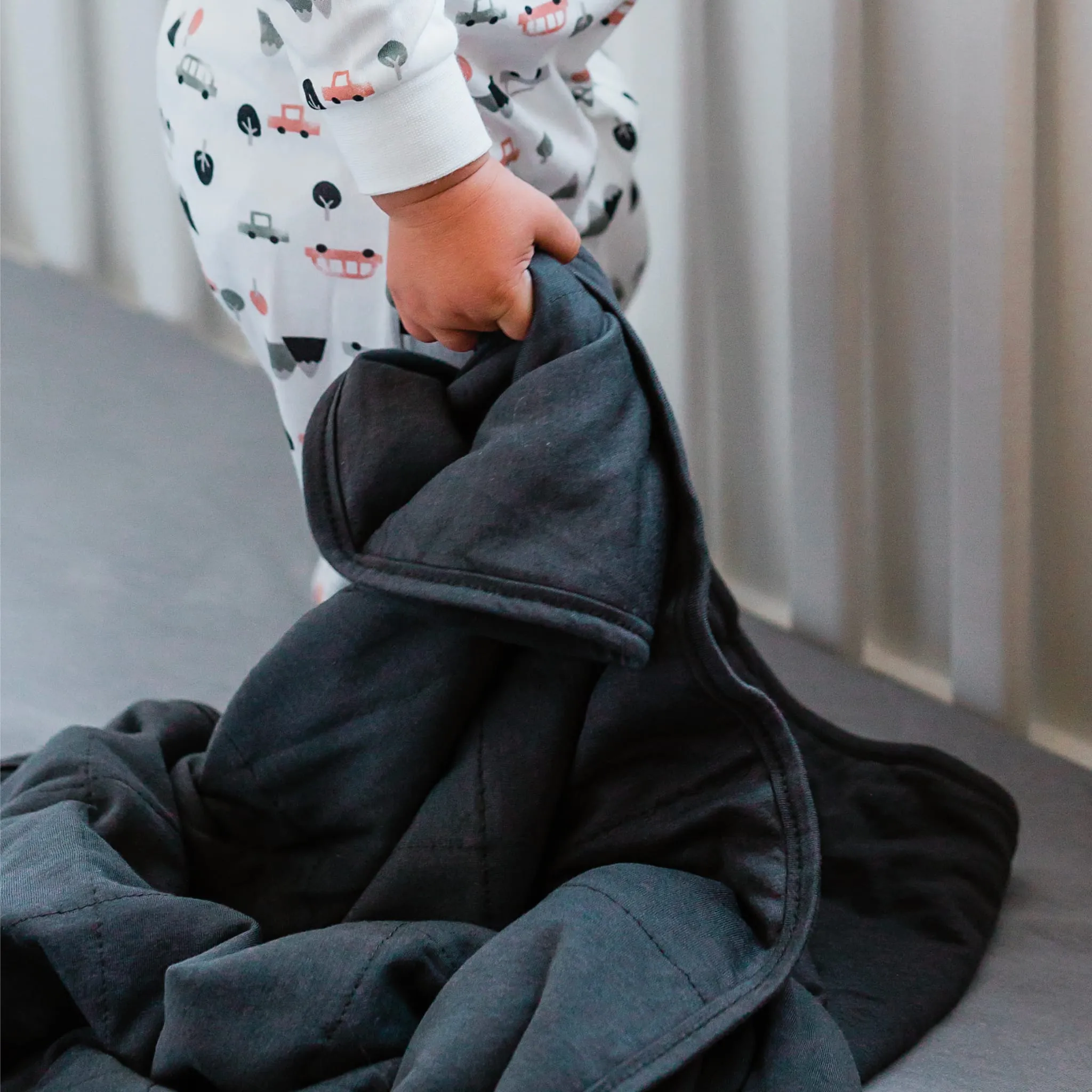 Perlimpinpin Couverture Bambou - Charcoal