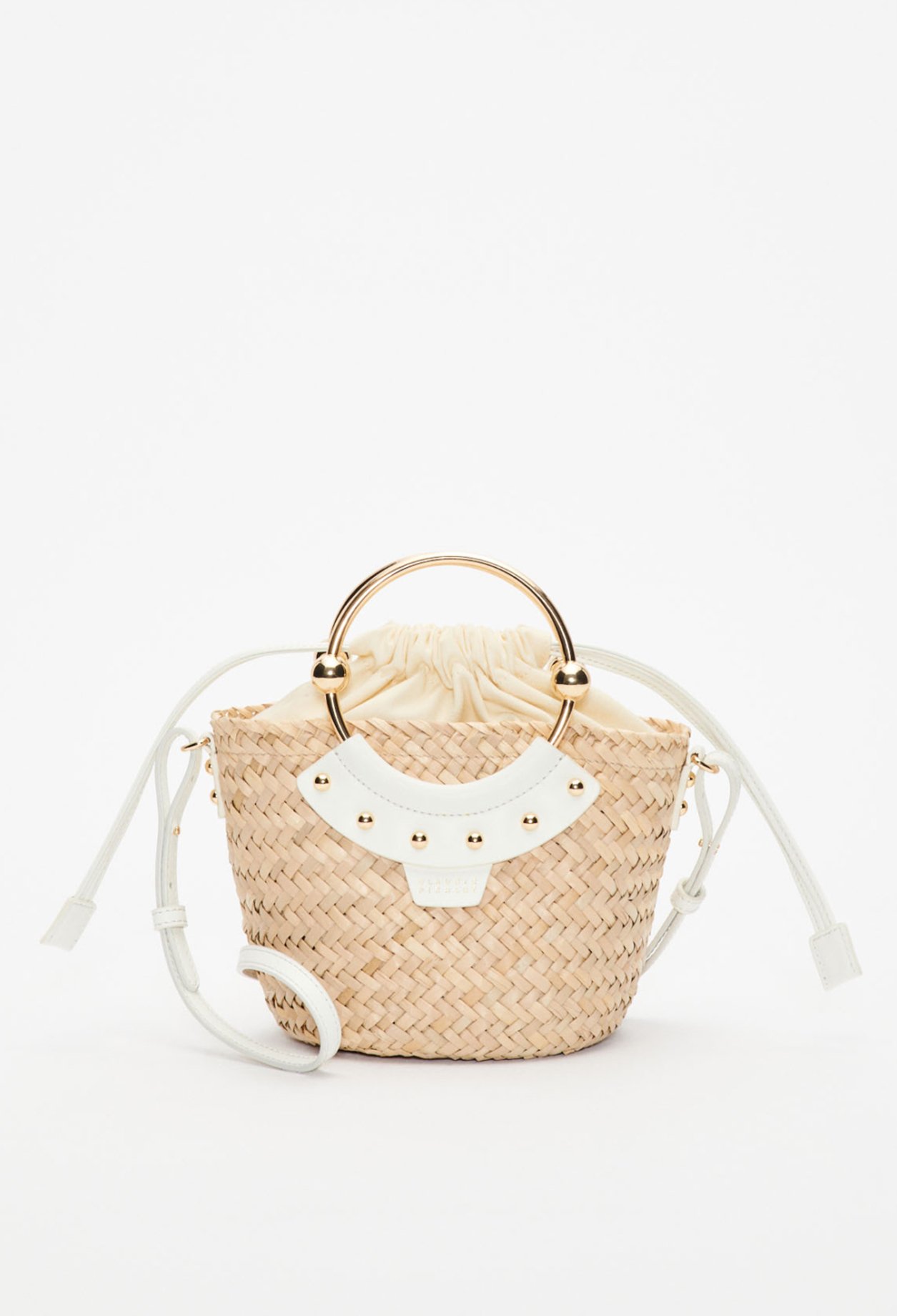 Petit panier blanc osier