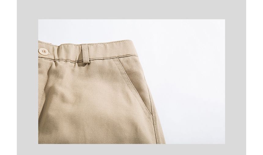 Yelmenor - Mid Rise Plain Cargo Shorts