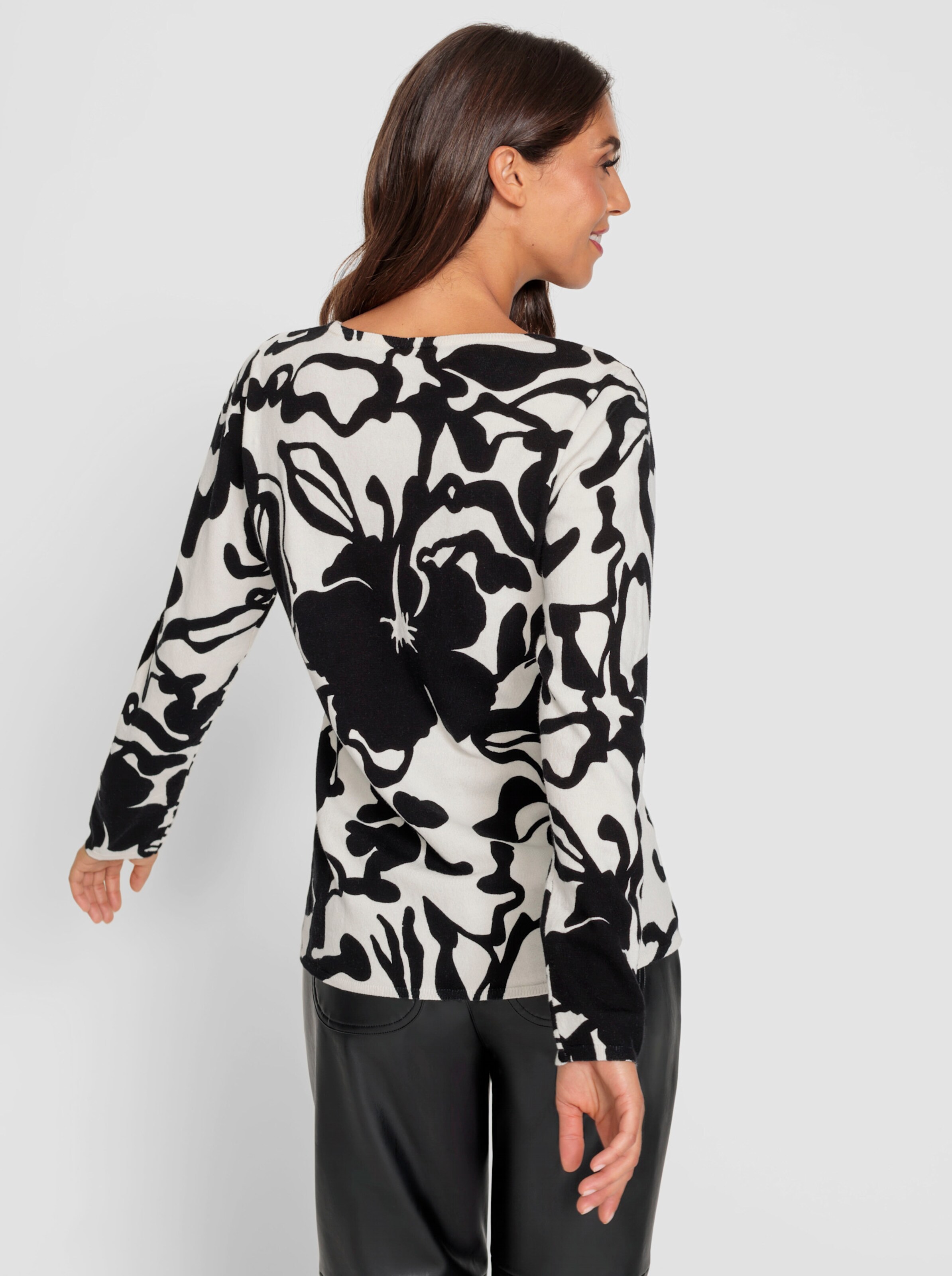 Druck-Pullover