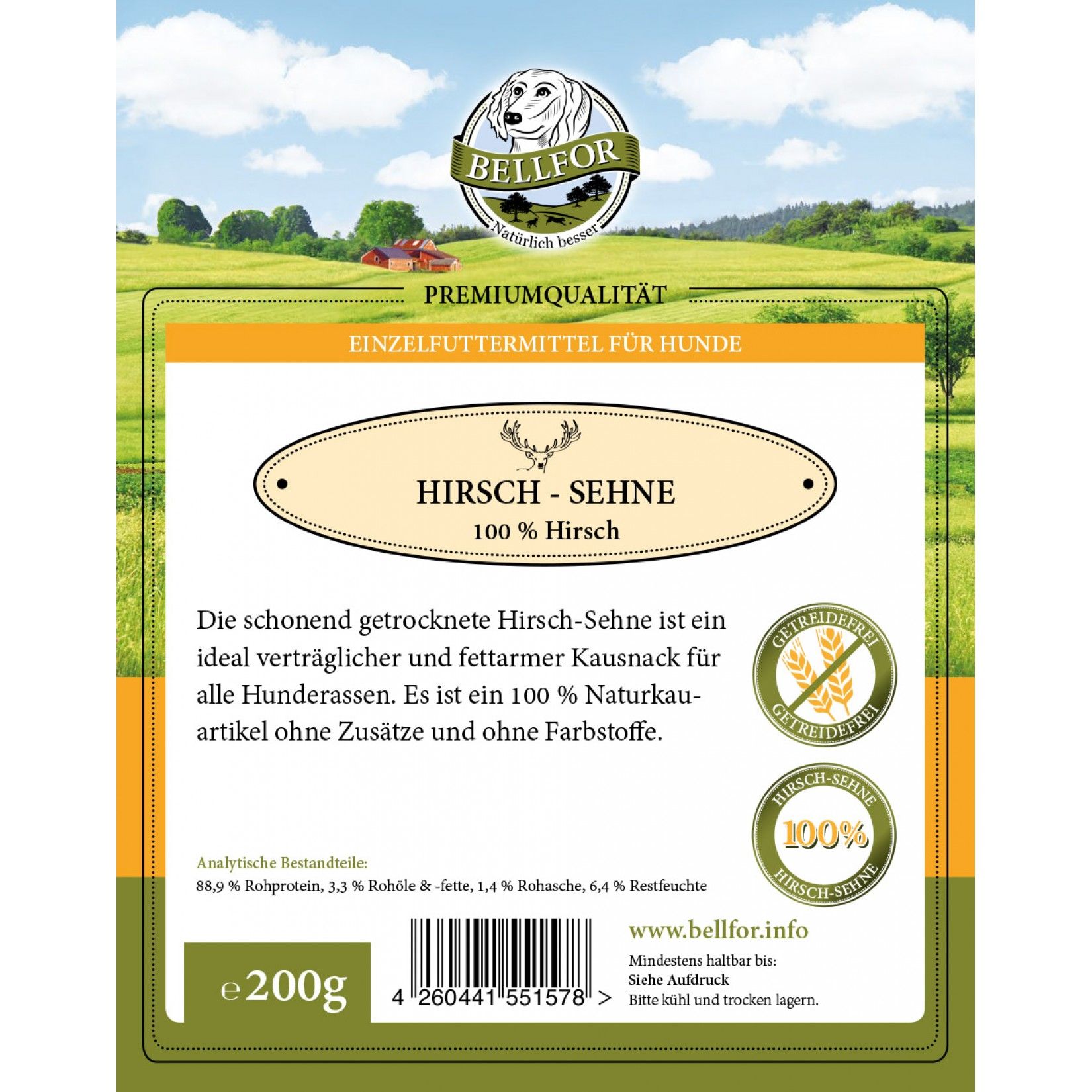 Bellfor Gesunde Hundeleckerlis vom Hirsch im Sparset
