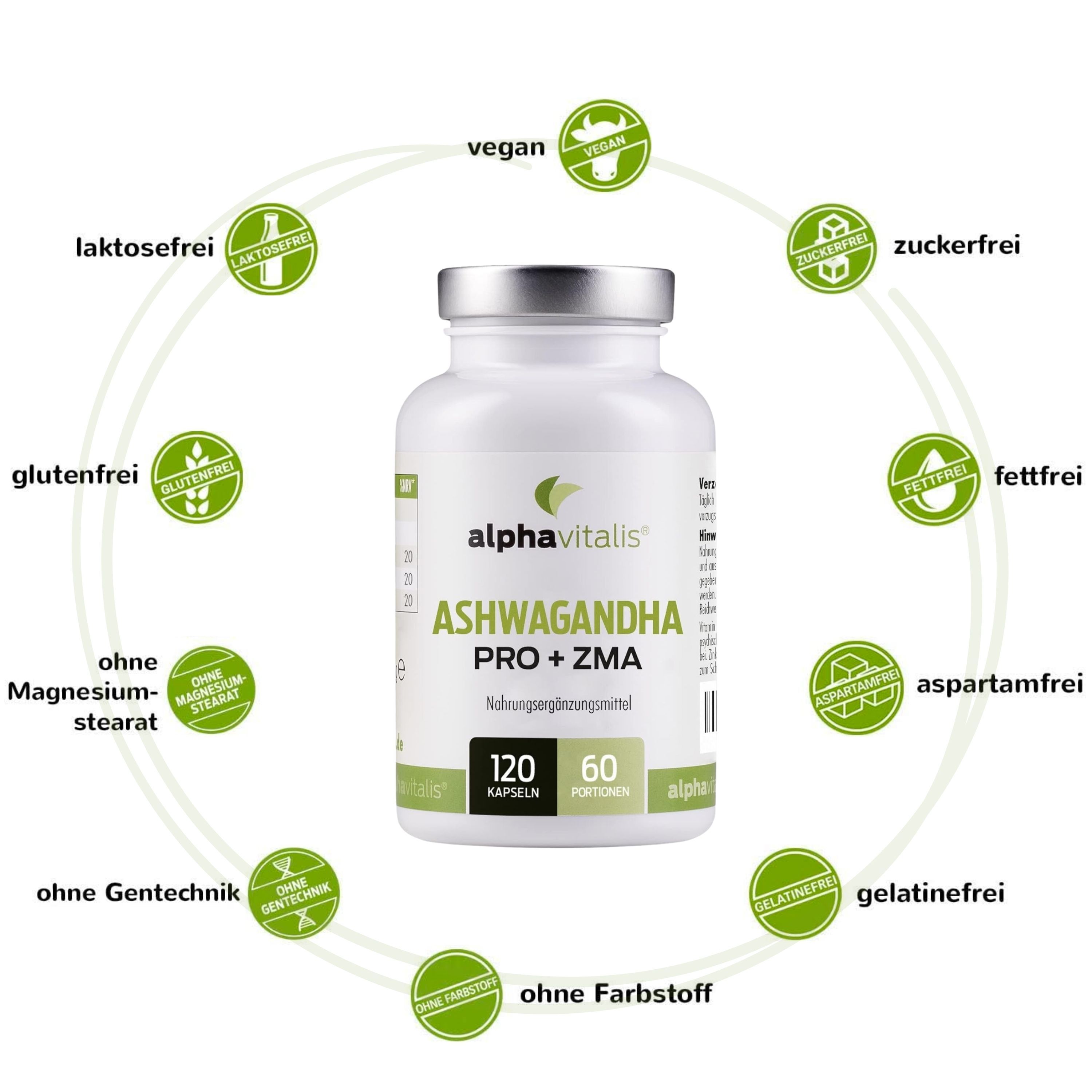Alphavitalis® Ashwagandha Kapseln PRO + ZMA