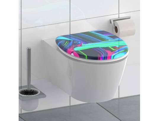 SCHUTTE - Schütte siège de toilette avec fermeture en douceur neon pai...