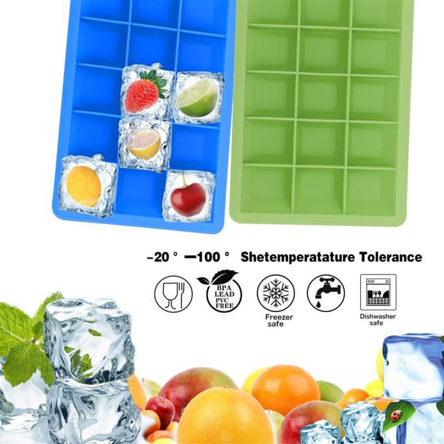 2x Isterningeforme isterningeboks isterningebakker sæt