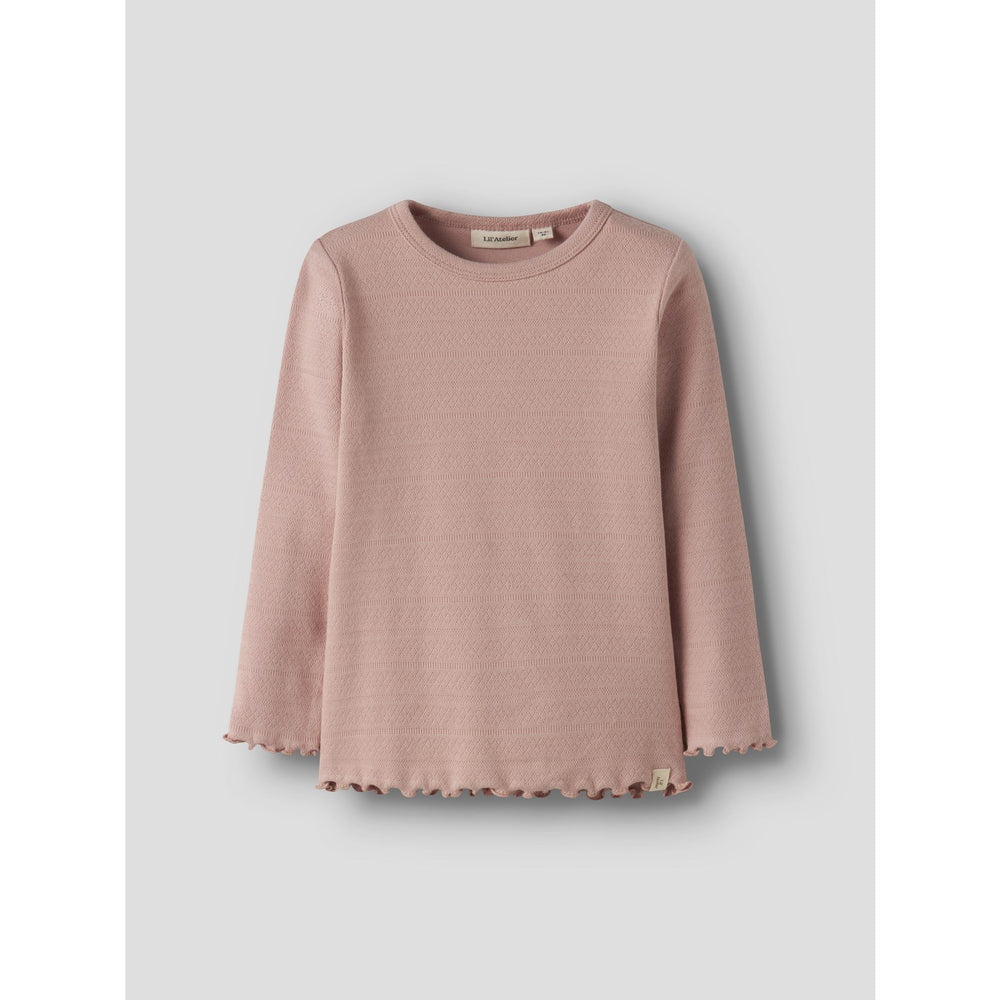 Køb Lil'Atelier Misty Rose Nmfdimia Ls Slim Top Lil