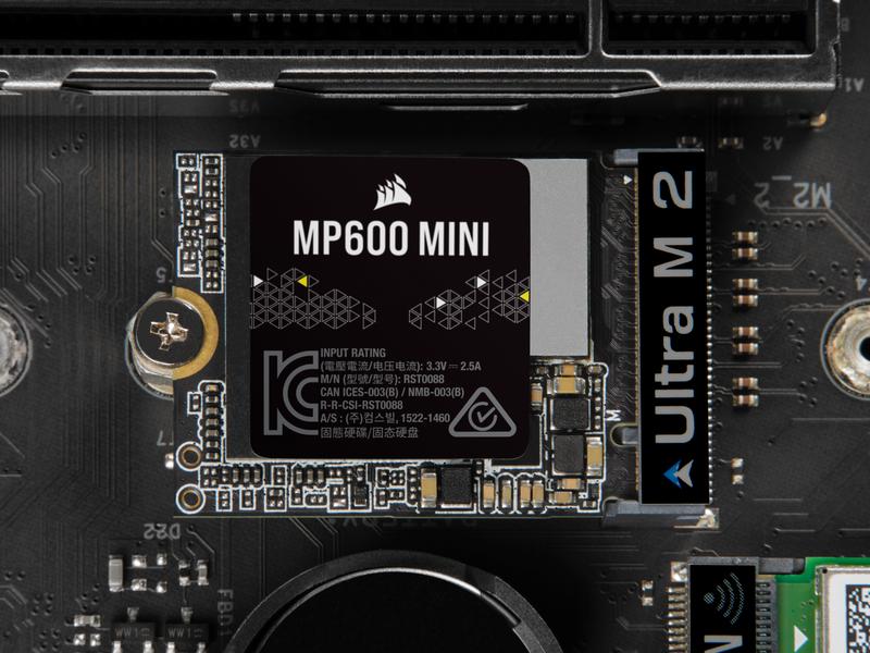 Corsair SSD MP600 Mini M.2 2230 NVMe 2000 GB Solid State Drive ideal für Steam Deck und Microsoft Surface