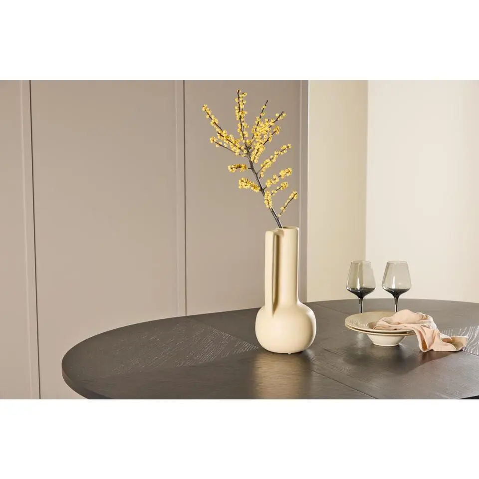 Svea - Valerio ronde vergrotbare eettafel - ø120 cm - zwart