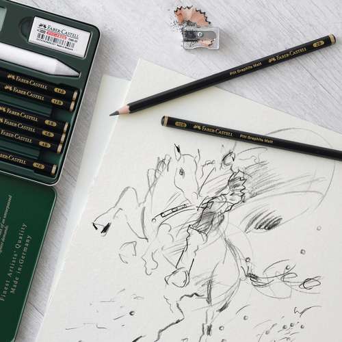 FABER-CASTELL Pitt Graphite Matt im Metall-Etui