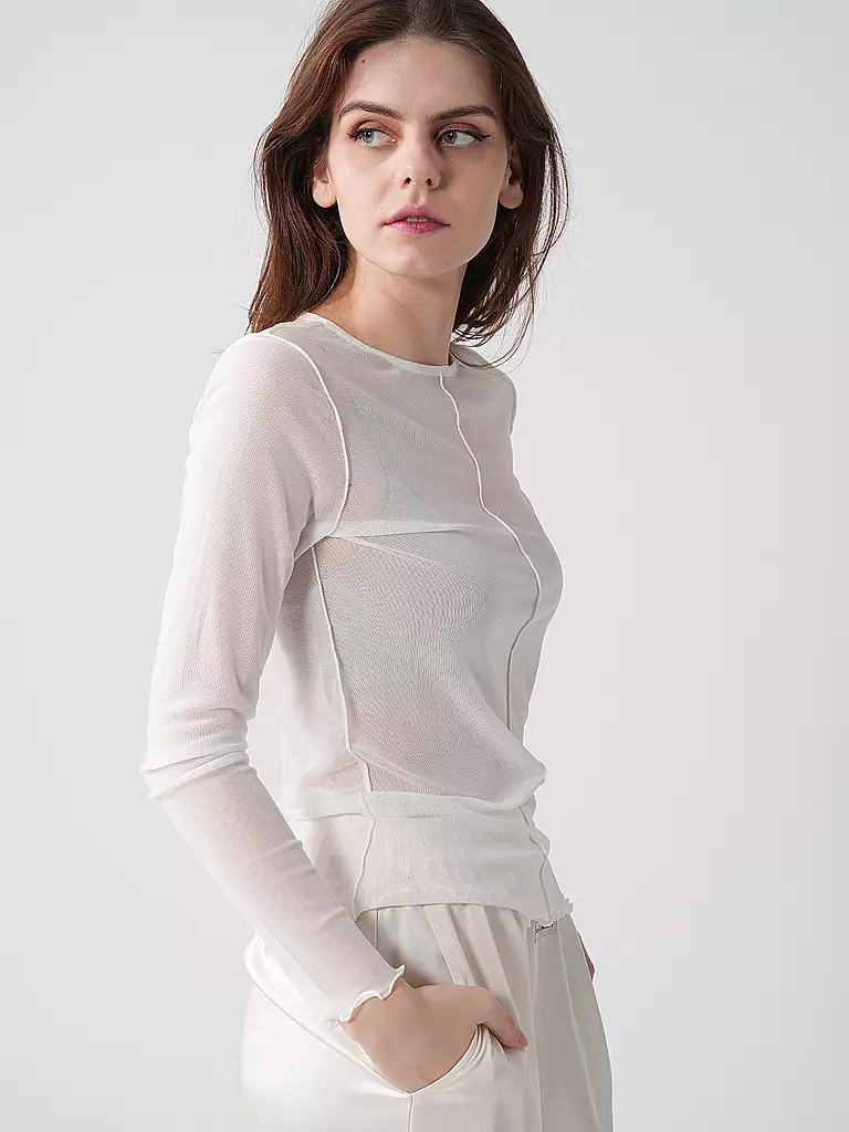 KARO KAUER Langarmshirt creme