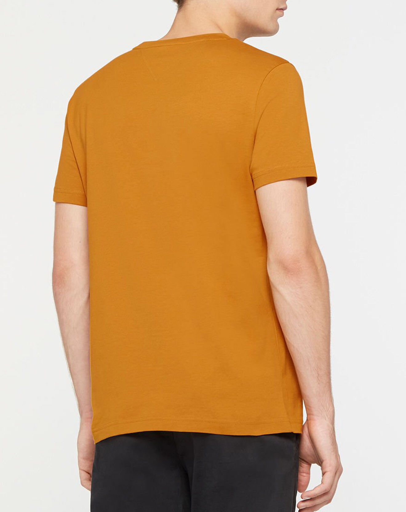 Tommy Hilfiger T-Shirt 100% Coton Bio Tommy Logo ocre