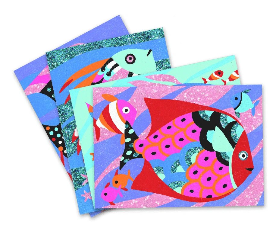 Djeco - Sandbild Regenbogenfisch