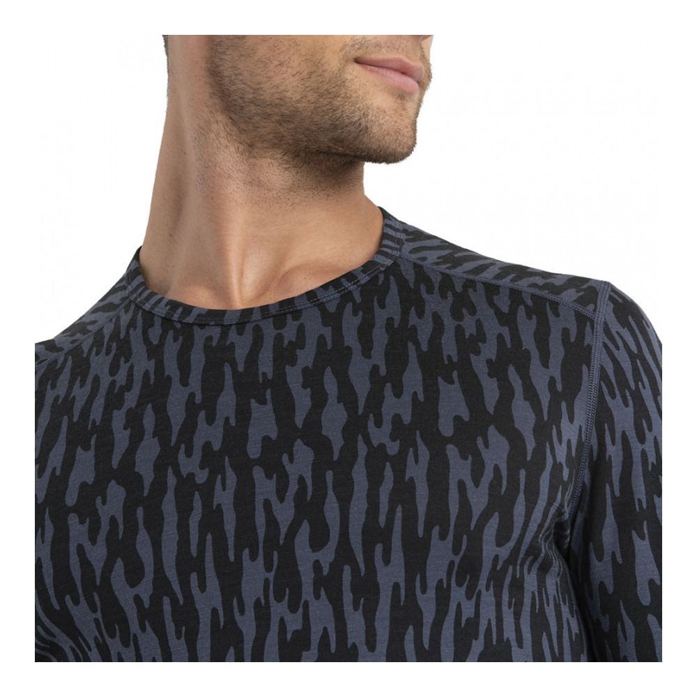 Icebreaker MERINOS 200 OASIS - Sous-couche Homme graphite/black/aop