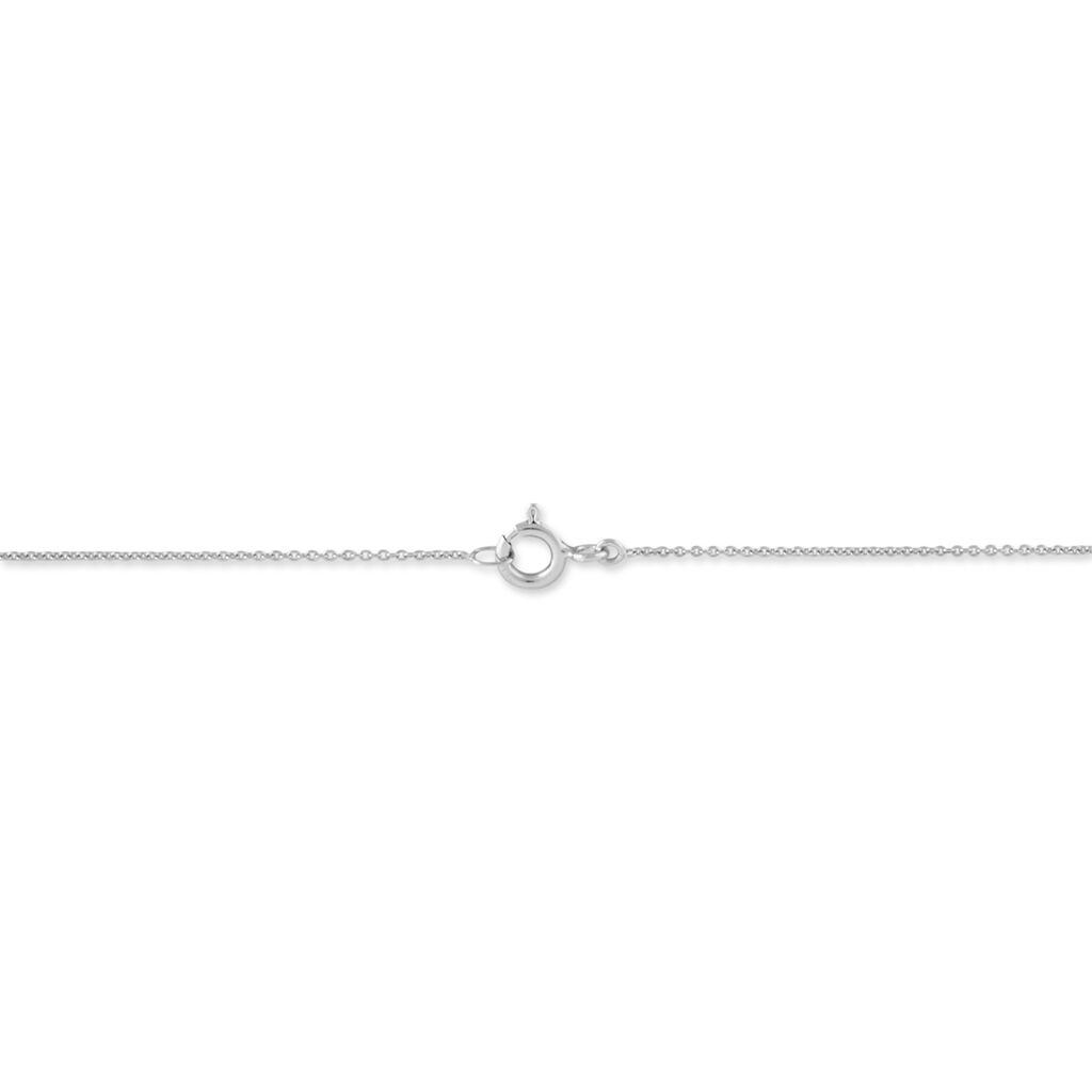 Collier Nid Amour Or Blanc Diamant