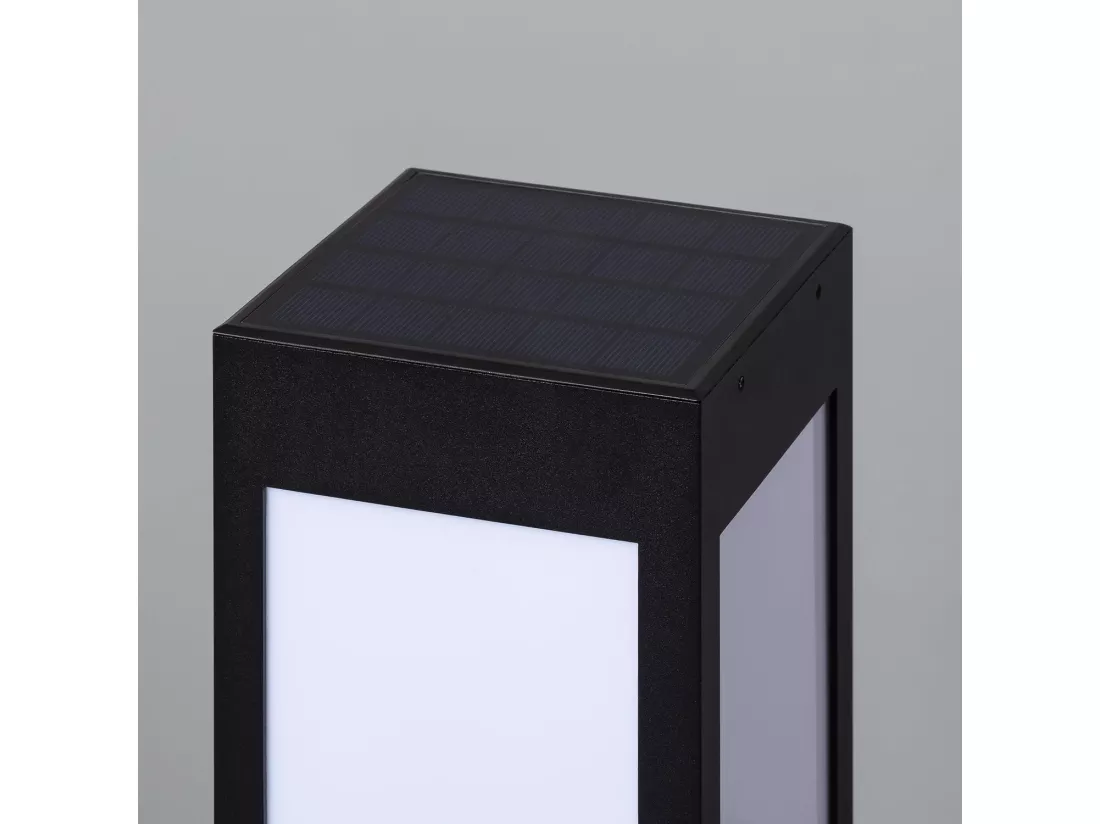Balise LED Solaire Extérieure en Saillie sur Pied 40cm Kenya avec Détecteur de Mouvement Radar 3000K Blanc chaud