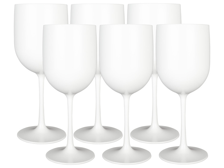 6 kunststof glazen