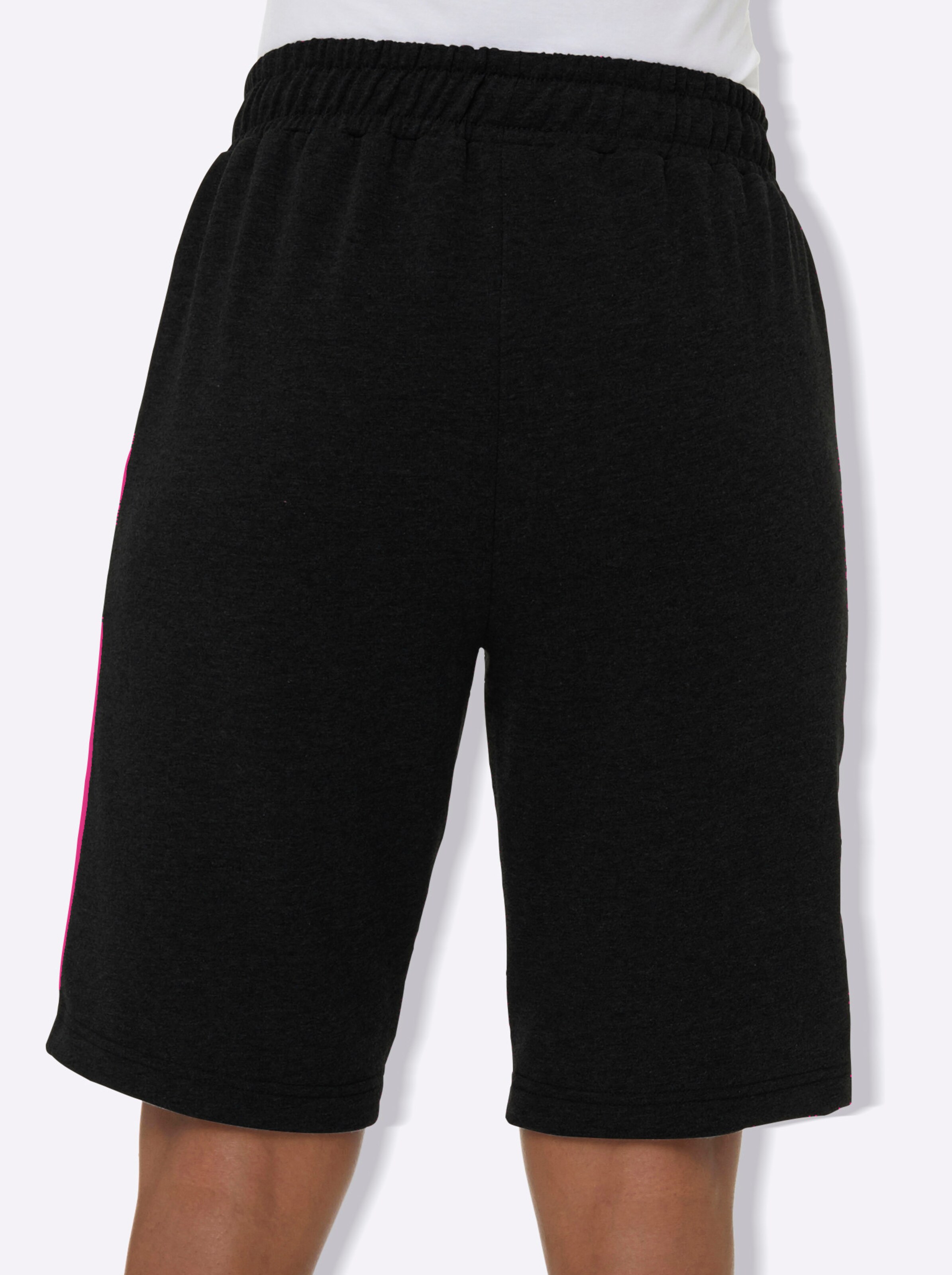 feel good Bermudas in schwarz + grau-meliert
