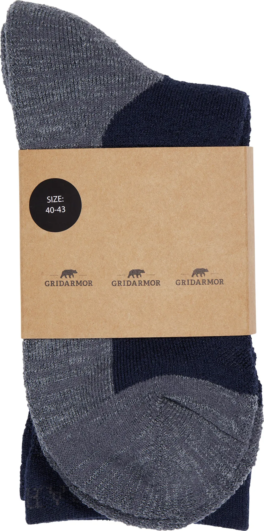 Gridarmor Merino Trekking Socks Navy Blazer