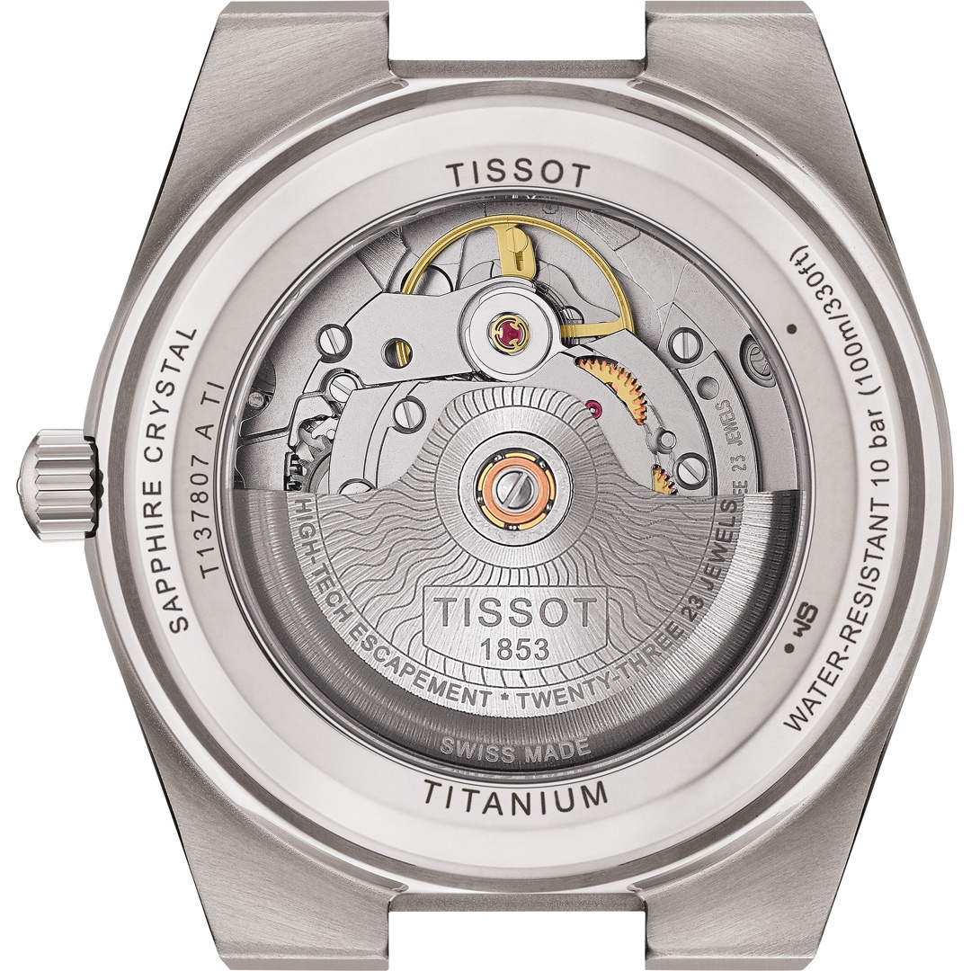 Tissot PRX 38 Titan Powermatic 80 Blau