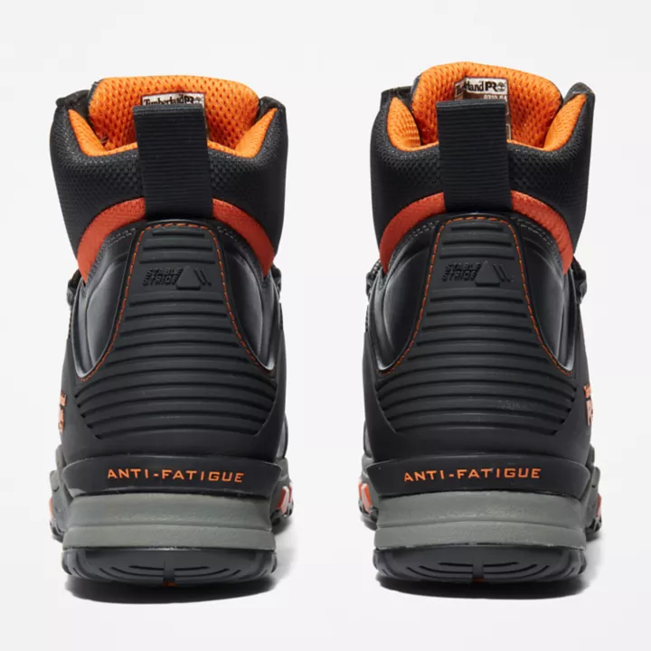 6-inch Boot de travail à embout de sécurité en composites Timberland PRO Hypercharge pour homme en noir/orange