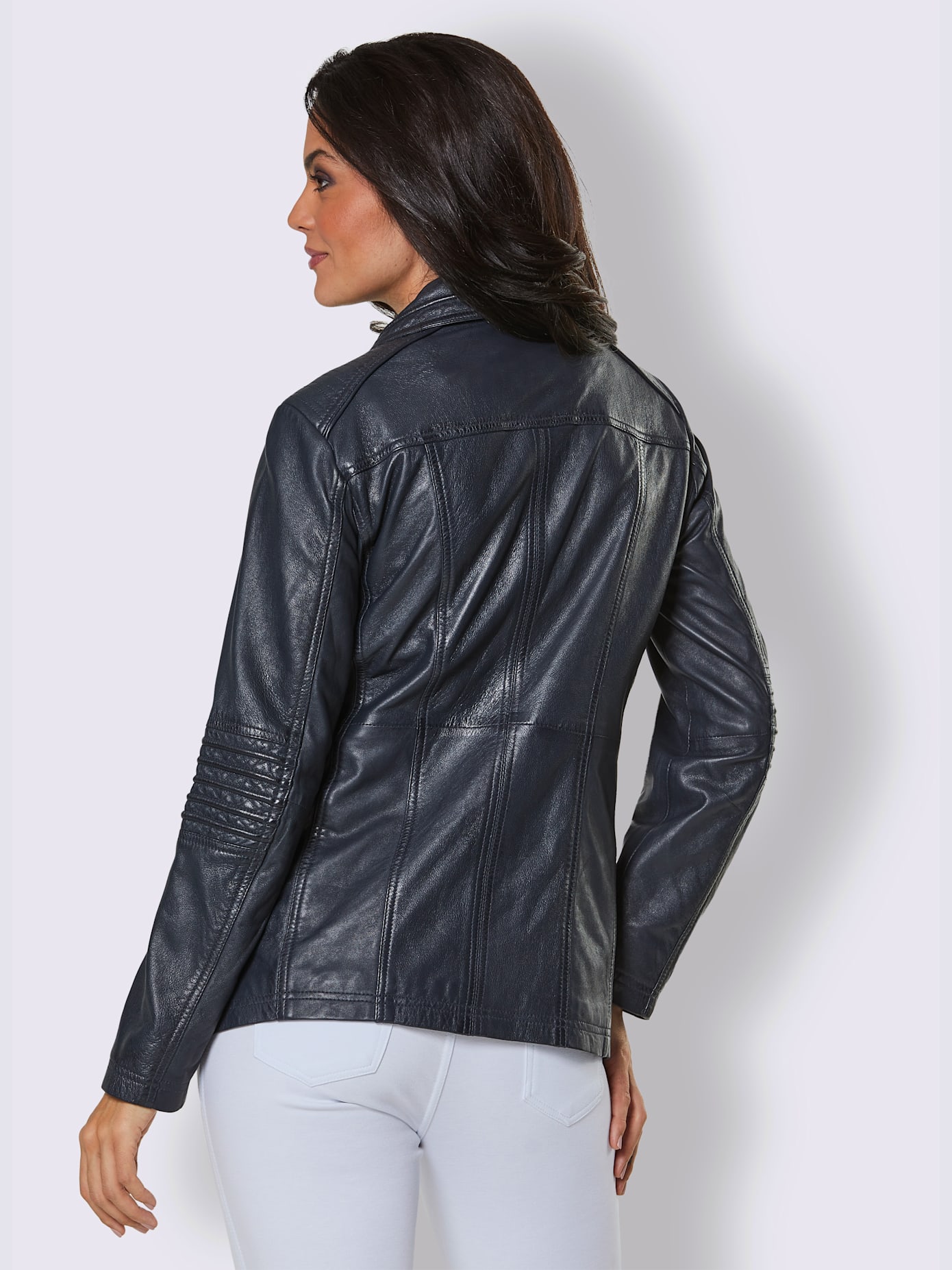 Veste en cuir cuir agneau nappa