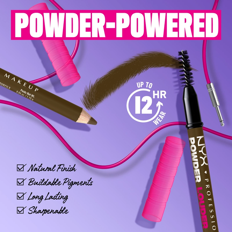NYX Prof. Makeup Powder Louder Brow Pencil 1,15 gr. - 01 Blonde