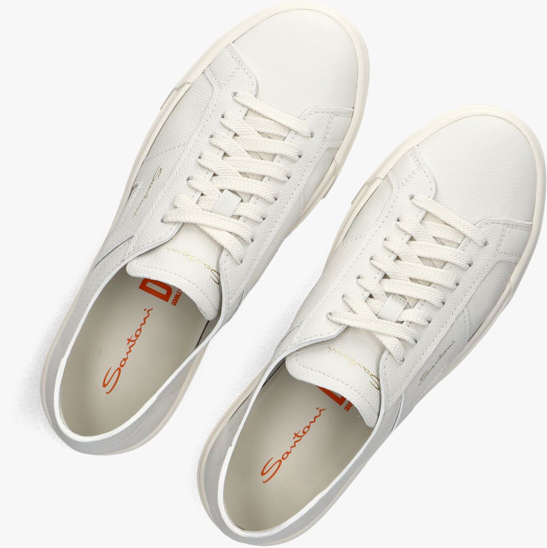 witte santoni lage sneakers dbs
