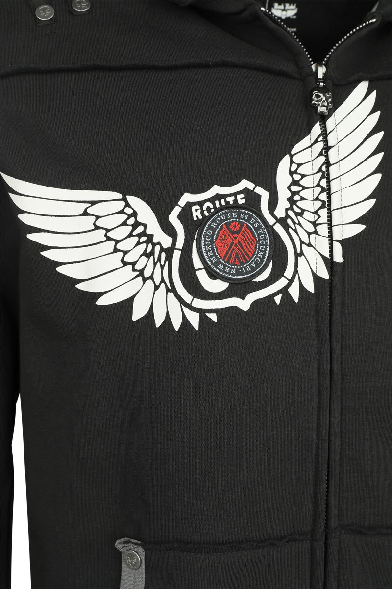 Rock Rebel X Route 66 - Hoody Jacket | Rock Rebel by EMP Sweat-shirt zippé à capuche