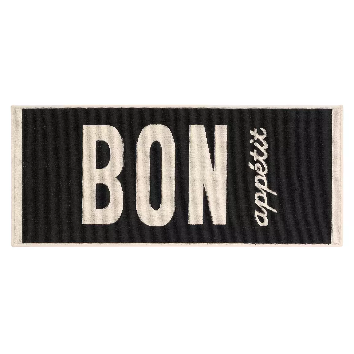 Tapis de cuisine (50 x 120 cm) Appetito Noir